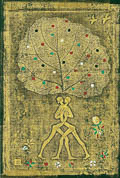L’arbre généalogique - 2002, peinture et feuille d'or